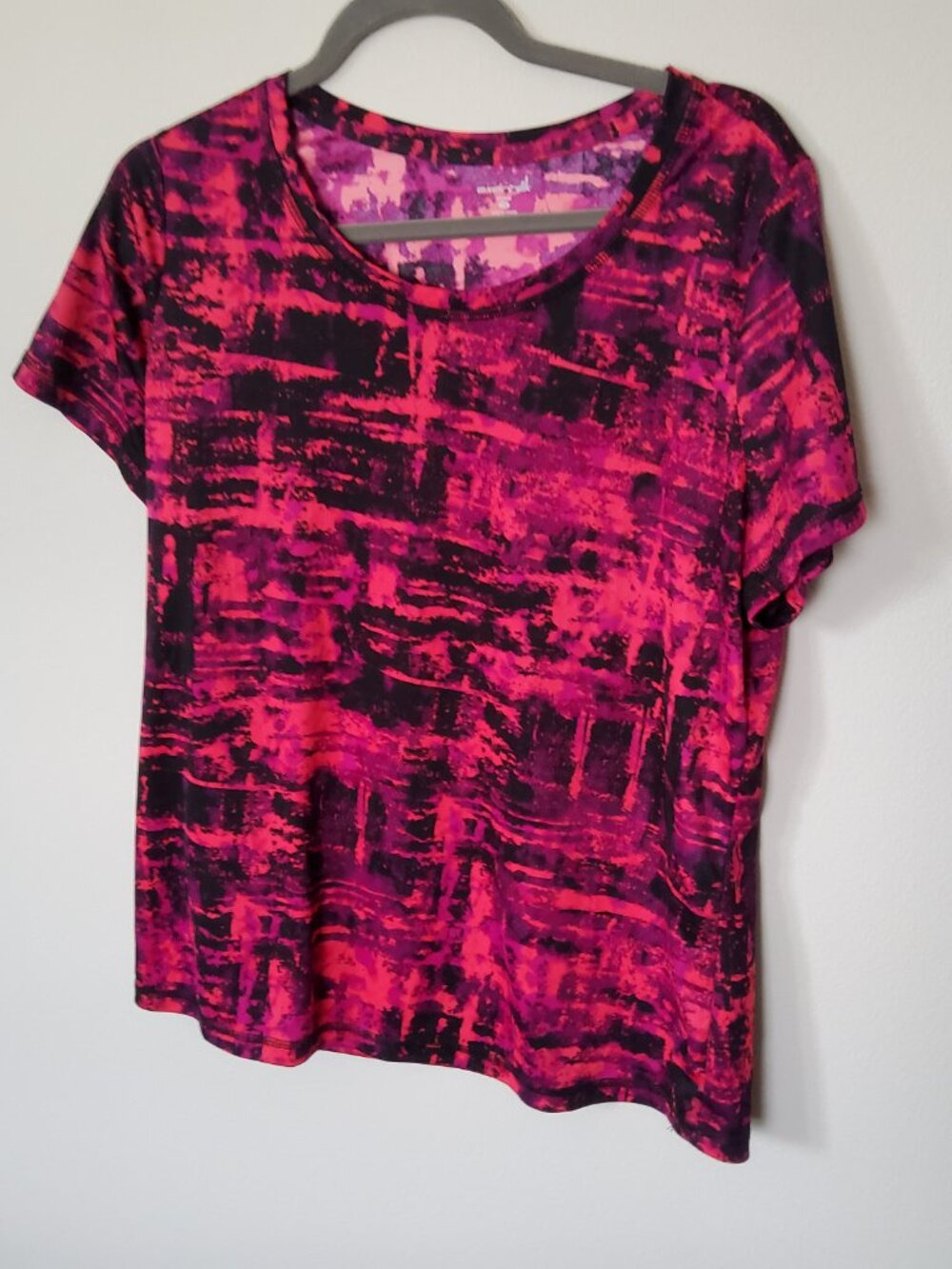 Athleisure Hot Pink Spanx T-shirt Plus size 2X Exertek